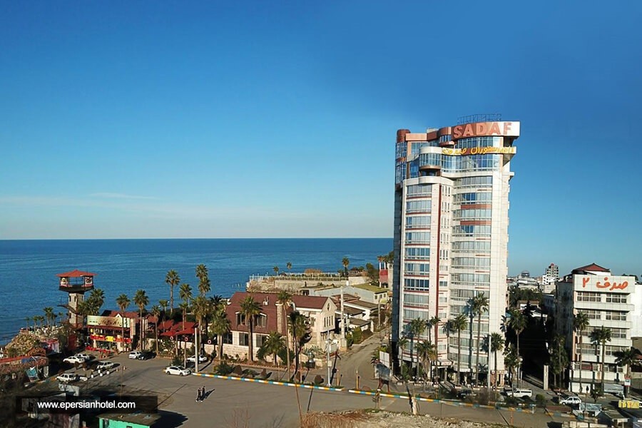 نمای ظاهری مجتمع گردشگری صدف 