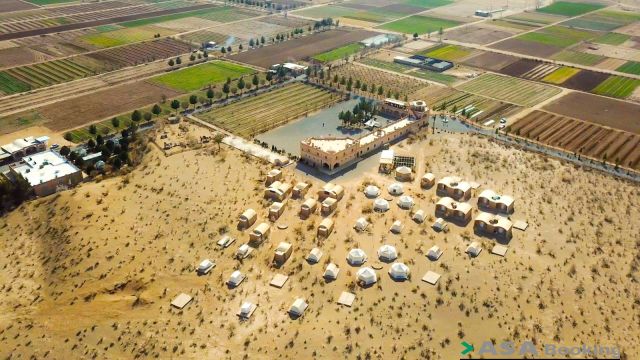 نمای ظاهری مجتمع گردشگری متین آباد